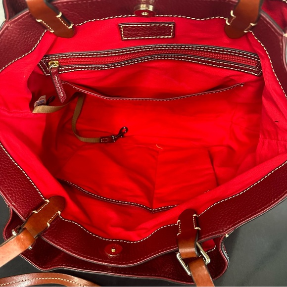 DOONEY & BOURKE Soft Pleated Pebble Grain Leather FLYNN Tote Shoulder Bag Large - Picture 14 of 16